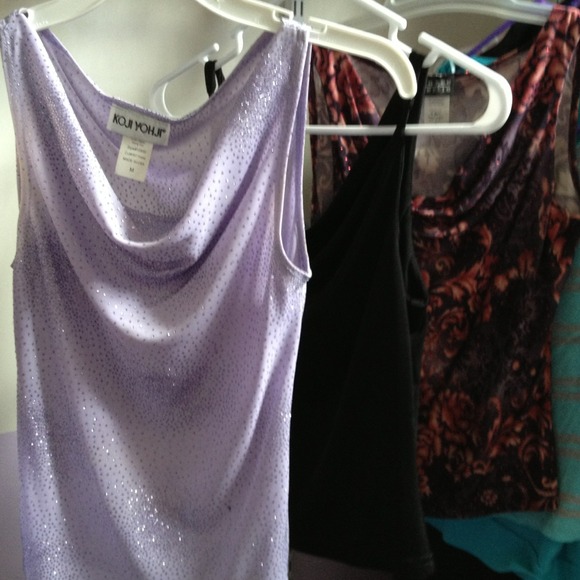 Three cow neck tops
