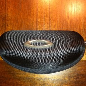 Black Oakley sunglasses case