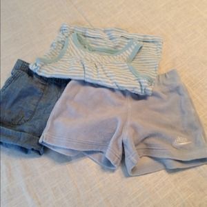 Girls 4T Shorts, Blue Tank Top included
