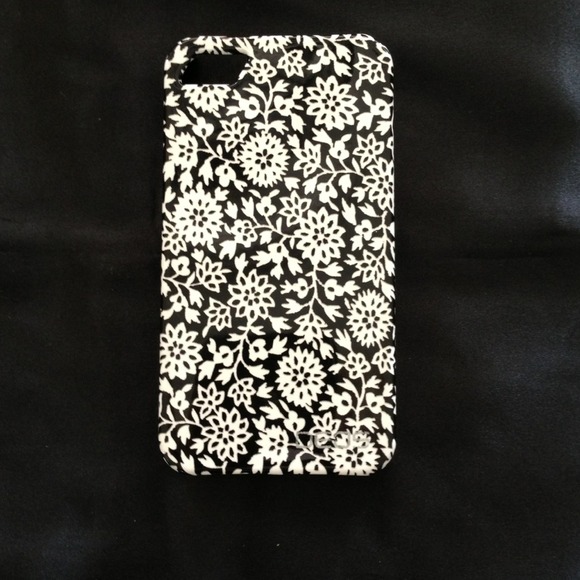Black and white floral iPhone Case