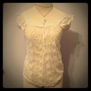 Vintage inspired lace top