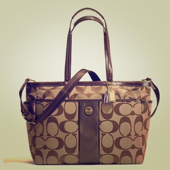 Coach baby bag
