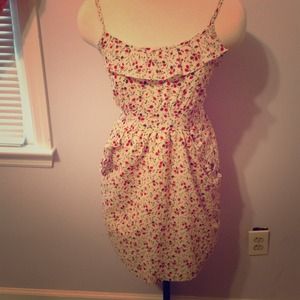 Rose print dress