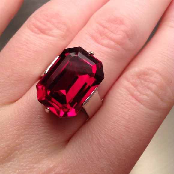 Jewelry - Vintage Swarovski Crystal Sterling .925 Ring