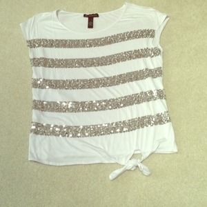 INC (international concepts) sequined shirt size M