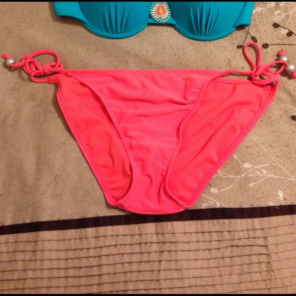 Orange swimsuit bottom!