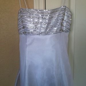 White Evening or wedding dress