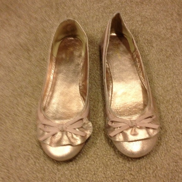 Pink ballet flats.