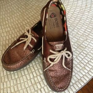 RESERVED Bob's deck shoes. Glitter!!