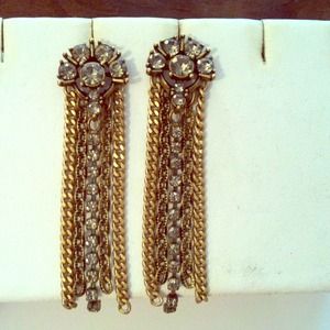 Stella & Dot Cleo Fringe Statement Earrings