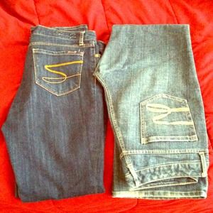 Two Pairs of Seven7 Jeans And Maxi Dress