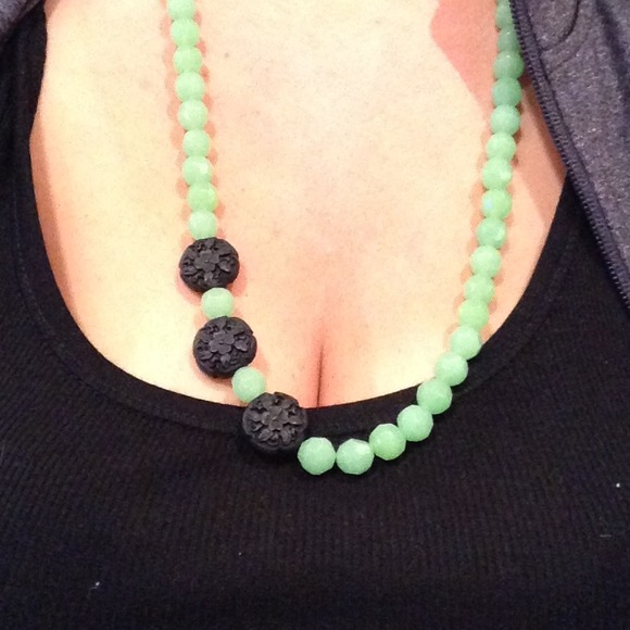 Natural stone necklace