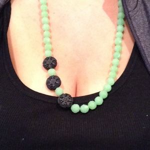 Natural stone necklace