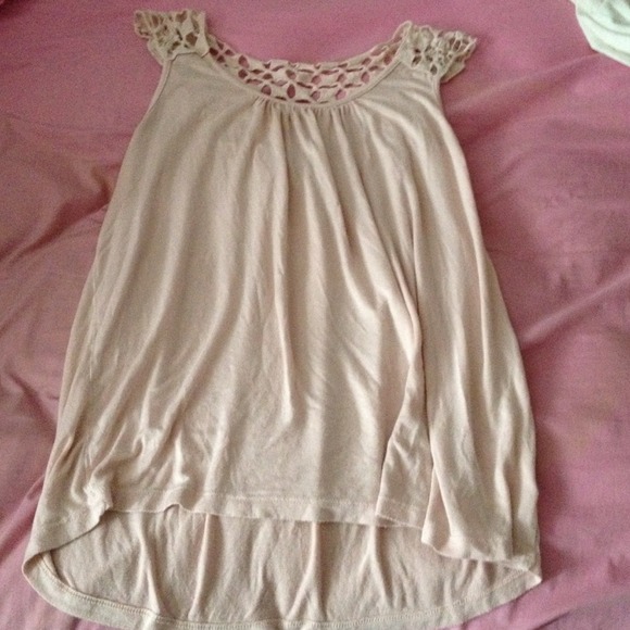 Pink Top With Cute Back Design!