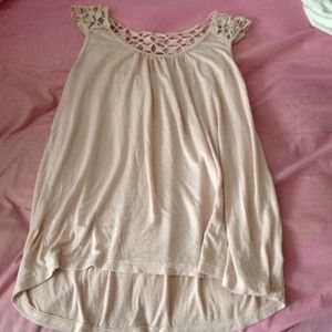 Pink Top With Cute Back Design!