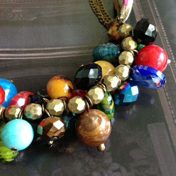 Candy glass beads necklace - Picture 3 of 4