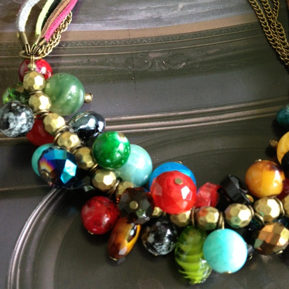 Candy glass beads necklace - Picture 4 of 4