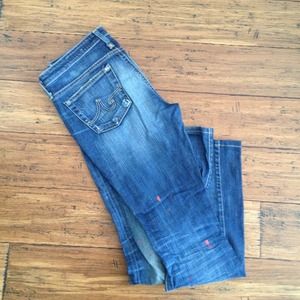 AG distressed denim 28" inseam
