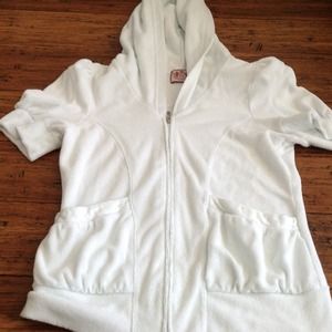 Juicy short sleeve terry hoodie