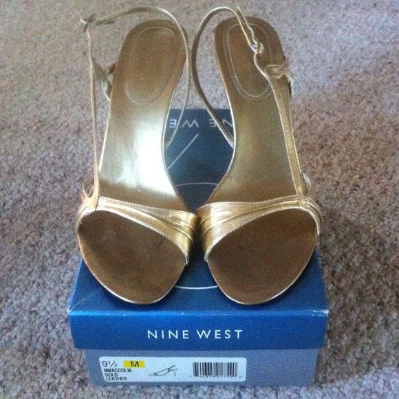 Nine West Gold Heels