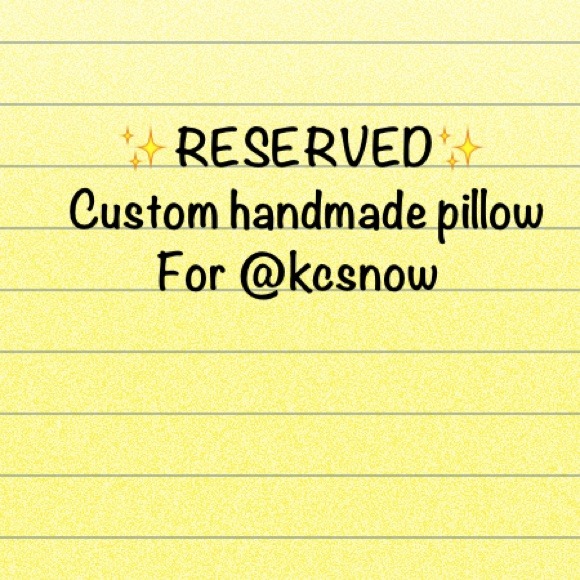 💋SOLD💋 handmade pillow for @kcsnow