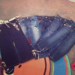 5 pairs of little girl pants