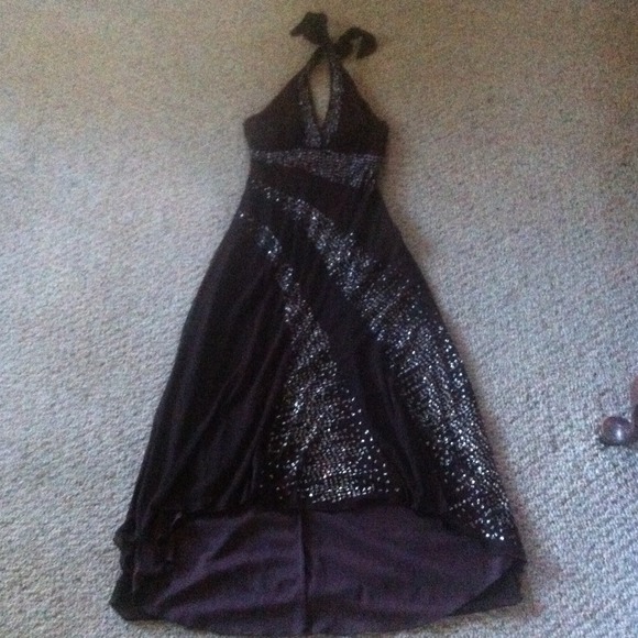 High Low Halter Dress