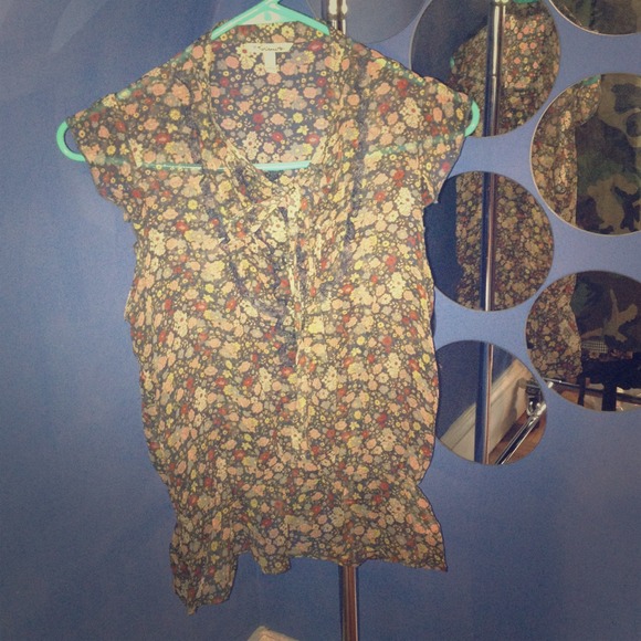 Sheer floral top