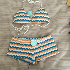 Anthropologie knit bikini swim suit❤Sale day!