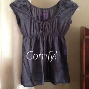 ❌On HOLD❌ Dark Gray American Eagle Peasant Top