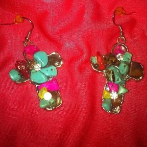 Cross earrings
