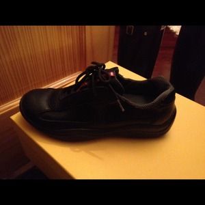 REDUCED!! MUST GO Black leather prada sneaker