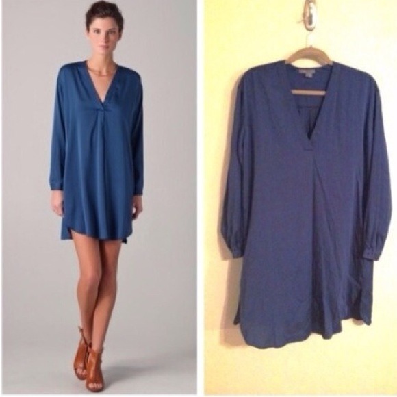 Vince Dresses & Skirts - ❗️LABOR DAY SALE❗️Vince V-Neck Silk Shirt Dress