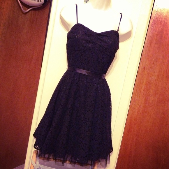 H&M Black Lace Cocktail Dress
