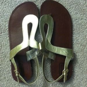 Gold sandals