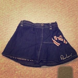 Reduced!!! Burberry girls authentic jeans skirt