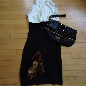 Black and white dress