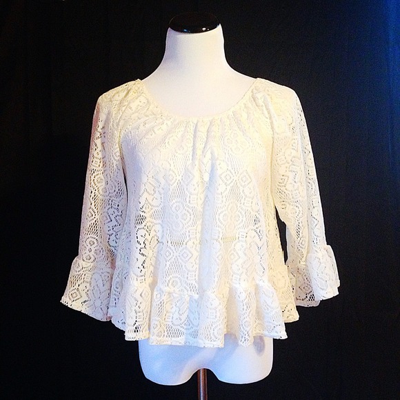 Ivory Crochet Top