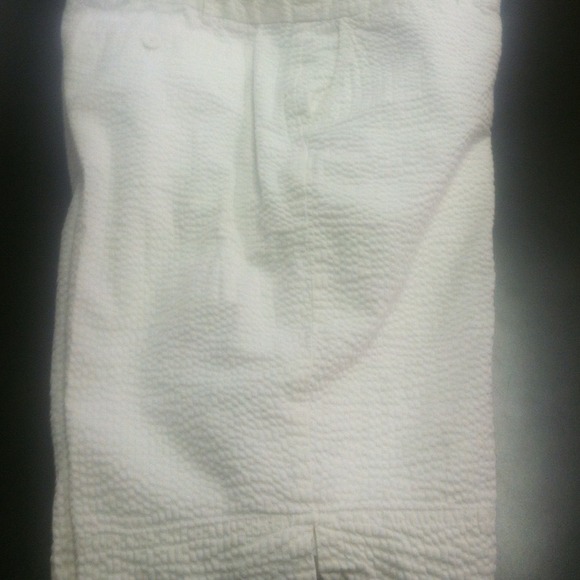 Seer Suckers Shorts!  Lemon yellow and white!
