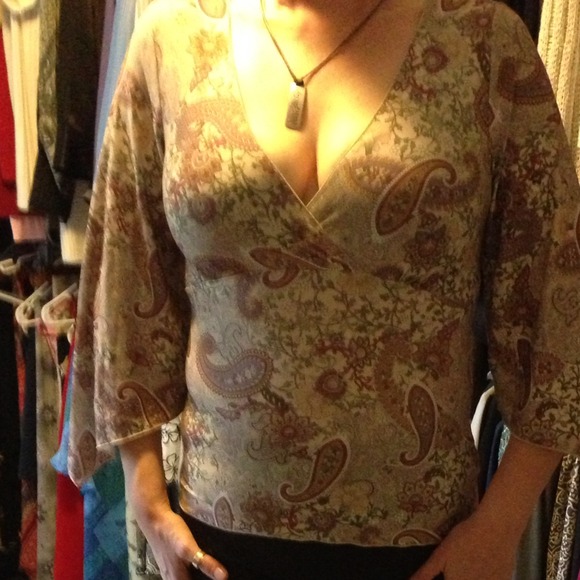 Paisley stretch shirt