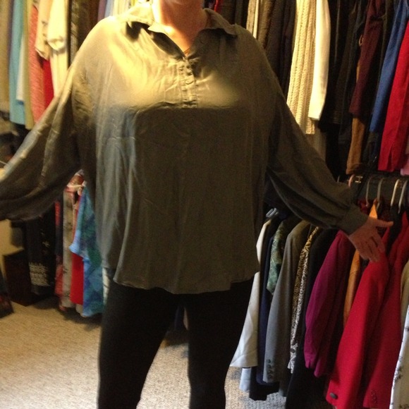 Silk peasant shirt