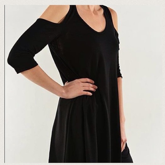 Cold Shoulder Black Cross Tunic // Dress ~ NWT - Picture 2 of 4
