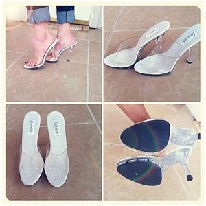 Sexy clear heels!
