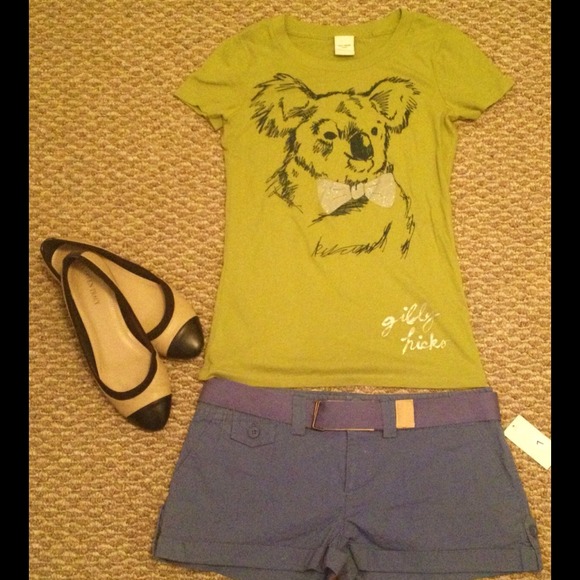 🚫SOLD🚫Gilly hicks Koala green shirt