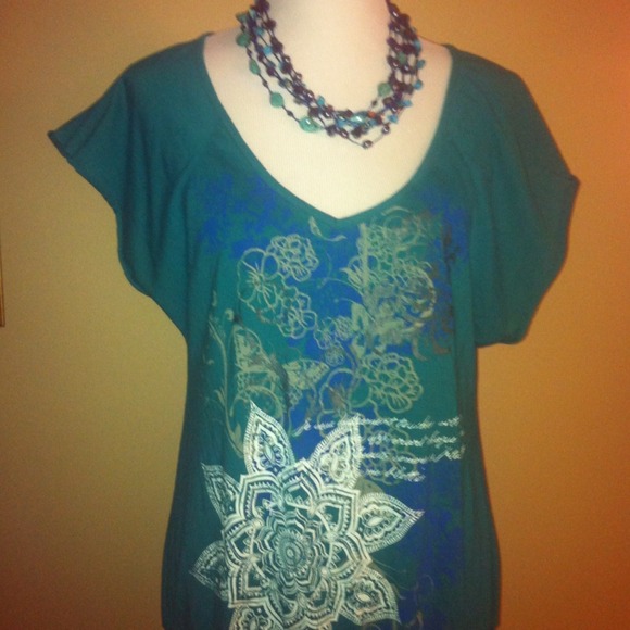 Teal color shirt