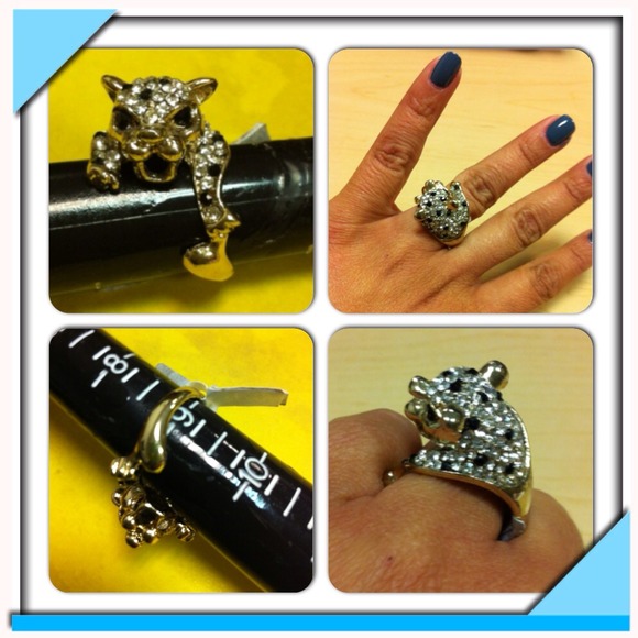 Classy Tiger rhinestones Ring - Picture 2 of 2