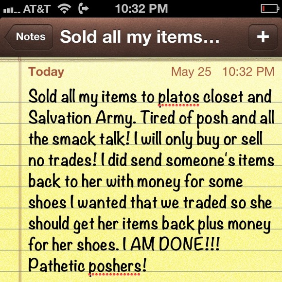 Attention poshers!
