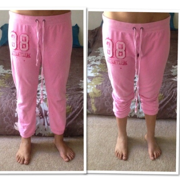 Victoria's Secret pink sweat pants/capris.