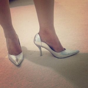 Party ready! Silver pumps