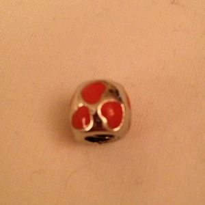 Enamel Red Heart Charm